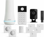 SimpliSafe 12 Piece Wireless Home Security System w/HD Camera - Optional 24/7 Professional Monitoring - No Contract - Compatible with Alexa and Google Assistant, White