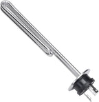 DERNORD 120V 1650W Tri-clamp Foldback Heating Element Stainless Steel Immersion Water Heater with 3-Wire Electrical Locking Plug (2 Inch Tri clamp)