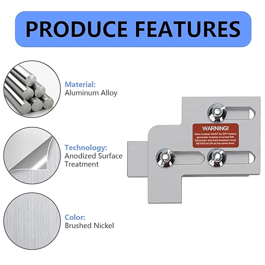 Generator Interlock Kit Compatible with Square D QO and Homeline Indoor or Outdoor 100 or 125 Amp Panels, 3/4 Inch Spacing Between Main and Branch Breaker, Professional Interlock kit(SD100A)
