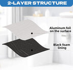 4 Pack Toilet Tank Liners 40 x 16 Inch Toilet Anti Condensation Kit with Aluminum Foil Tape Prevent The Formation of Condensate Water（0.2 inch thick）