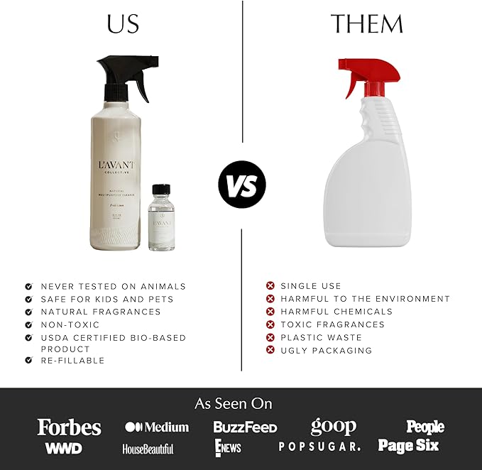 L'AVANT Collective Multipurpose Surface Cleaner | Provides a Powerful Clean to Remove Grease & Grime | Fresh Linen Scent (16 Fl oz)