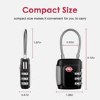 TSA Locks for Luggage, Compatible Locks 4 Digit Padlock for School Gym Sports Locker Combination Lock Security Padlock Travel Lock for Suitcase Luggage Backpack, Cabinet Filing Cabinets（2 Pack ）