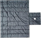 Mytee Products 18' x 27' Black Lumber Tarp for Heavy Duty Truck Cargo - 18 Oz Vinyl Flatbed Tarps with 5' Drop - Waterproof Tarp for Trailers to Protect Cargo from Wind, Rain, Snow and Sun