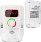 Carbon Monoxide Detectors Plug in, Portable CO Detector with LED Digital Display, Carbon Monoxide Alarm with Audible and Visual Alarm & Test Mute Button, CO Alarms Monitor for Home/Kitchen/Hotel