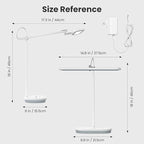 LED Desk Lamp with CRI 98, Advanced Eye-Caring Bright Desk Light for Crafting, Home Office & Kids Studying, Multi-Angle Adjustable, Dimmable Full Spectrum with Touch & Gesture Control