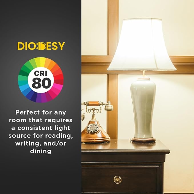 Diodesy- FML27/30K/2PK Fluorescent 27W 3000K Warm White Quad Tube FML CFL Plugin Light Bulbs, 4-Pin GX10Q-4 Base, 3000K-Warm White 2 Pack