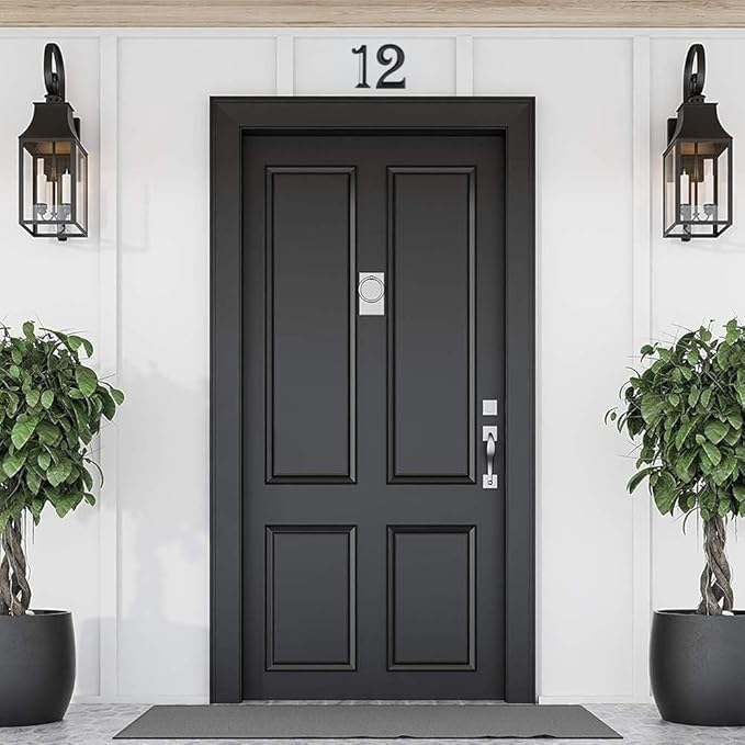 10Pcs Mailbox Numbers for outside 0-9, 2.75 inch 3D Self Adhesive Street Address House Door Numbers Signs for Apartment,Office,Cars,Mailboxes (Black)