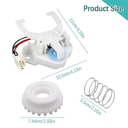 Upgraded WH03X30517 WH05X25036 Washer Mode Shifter Dryer Parts,WH05X24185 Washing Machine Clutch & WH01X24434 Washer Spring Compatible with GE/Hotpoint Clothes Washer Shift Actuator