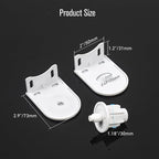 32mm Roller Blind Repair Kit – Heavy Duty Window Shade Brackets & Mounting Hardware – Fix Broken Blinds for 32mm/1.25” Roller Tubes – Fits Most Roller Shades, White