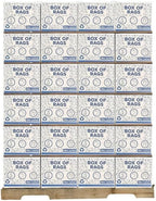 Recycled White Sheeting Cleaning Rags (600 lbs. Pallet 120x5 lbs. Box) – Lint Free White Cotton Cloths for Manufacturing | Automotive | Janitorial | Shop Rags Bulk - Multipurpose