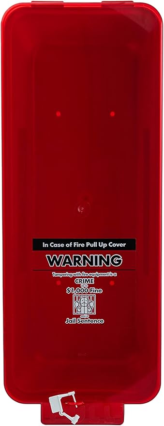 Fire Extinguisher Cabinet Fire Extinguisher Box Outdoor Fire Cabinet Mounted Fire Extinguisher Cabinet Fire Extinguisher Cover (Red with Clear Pull-Cover, Rx350, Plastic, 10 Pounds, 2, AKA1)