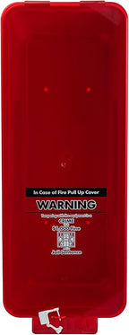 PRO&Family Fire Extinguisher Cabinet Fire Extinguisher Box Outdoor Fire Cabinet Mounted Fire Extinguisher Cabinet Fire Extinguisher Cover (2, Red with Clear Pull-Cover, 10 lb)