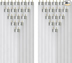 Sunlite F32T8/SP835 T8 Linear Fluorescent Lamp, 32 Watts, 3050 Lumens, 3500K Neutral White, Medium G13 Bi Pin Base, High Performance Straight Tube, 30 Pack