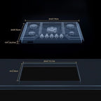 Empava 30 Inch Gas Cooktop, Stove Top LPG/NG Convertible, 5 SABAF Sealed Burners Made in Italy, Ion Ignition Technology,CSA Certified,in Stainless Steel, for Homes, kitchens