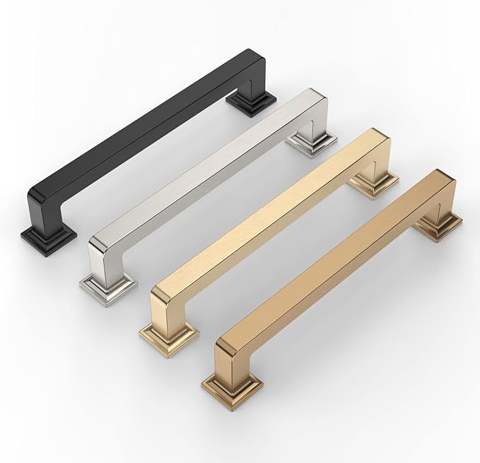 20 Pack 5 Inch Champagne Bronze Cabinet Handles - Dresser & Kitchen Pulls