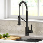 Kraus Bolden 2-in-1 Pull-Down Single Handle Kitchen Sink Filter Water Faucet for Reverse Osmosis or Water Filtration System in Matte Black, KFF-1610MB
