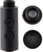 Hibbent Pull Out Sink Sprayer Head Replacement, 2 Function Kitchen Faucet Head, Bathroom Pull Down Spray Head with G1/2 or 13/16 Inch Male Connector, Oil-Rubbed Bronze