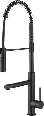 KRAUS Artec Pro Commercial Style Pull-Down Single Handle Kitchen Faucet with Pot Filler in Matte Black, KPF-1604MB