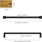 10 Pack 8.8"(224mm) Matte Black Cabinet Pulls Kitchen Cabinet Handles Drawer Pulls Cupboard Hardware for Cabinets CK0078