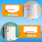 Boltigen Front Mount Toilet Handle, Toilet Trip Lever Handle Replacement with Stainless Steel Flapper Chain, Chrome Finish Universal Toilet Tank Flush Handle Lever for Most Toilets