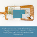 Country Chic All-in-One Chalk Paint for Furniture, Cabinets, Home Decor, Eco-Friendly, Matte Finish, Built-In Primer & Top Coat for Wood, Metal - Tide Pool (Blue) - Quart 32 oz (950 ml)