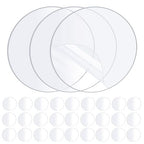 30PCS Heavy Duty Double Sided Adhesive Mounting Circle Tape- Waterproof,Strong Adhesion,Clear, High Strength,No Residue Removability for Hanging,Wall Mounting, Home Decor,Adhesive for Shower