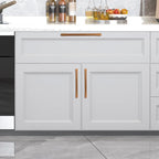 COTYKILEY 10 Pack 7.5Inch(192mm) Antique Brass Kitchen Cabinet Handles Cabinet Pulls Vintage Drawer Pulls Aged Gold Bronze Kitchen Cabinet Hardware