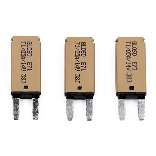 E71 Auto-Resettable Blade Fuse - Low Profile ATM Mini 5A, UL Certified (3-Pack)