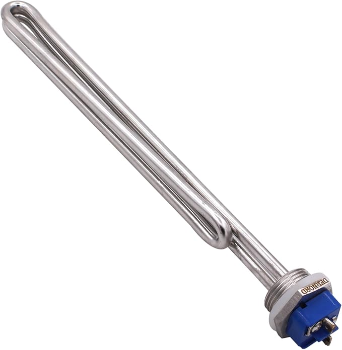 DERNORD 2500W 208V Screw-In Foldback Water Heater Element - Low Watt Density