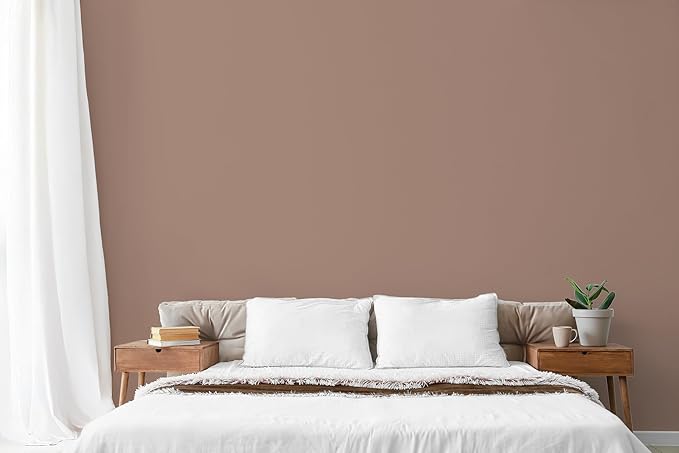 EVOLVE Paint & Primer: Environment-friendly, Low Sheen with One-coat Coverage for Interior & Exterior surfaces (Feather Brown, 5-Gallon)