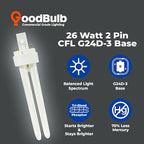 GoodBulb CFL PL 10 Pack Parent (5000K, 26W 2P 2T)