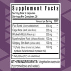 Youngevity Slender Fx™ Cleanse Fx™ - Super Colon Cleanse 15 Day - Natural Herb Blend - Flax Seed, Cape Aloe, Rhubarb Root, Triphala, Slippery Elm, Marshmallow Root - 60 Capsules (Pack of 4)