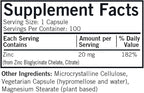 Kirkman - Zinc 20mg - 100 Capsules - Immune Support - High Absorption - Hypoallergenic