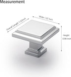 10 Pack Polished Chrome Cabinet Knobs Drawer Knobs Modern Cabinet Pulls Kitchen Cabinet Handles Kitchen Cabinet Hardware Timeless Drawer Pulls for Dresser Cupboard Wardrobe, Chrome(1x10)