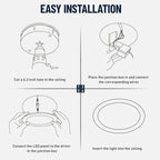 12 Pack Recessed Lighting 6 Inch with Junction Box, 5CCT 6 Inch Brushed Nickel LED Recessed Lights Dimmable 2700K-6000K, 15W 1200lm Ultra Thin Recessed Lighting - ETL and Energy Star Certified