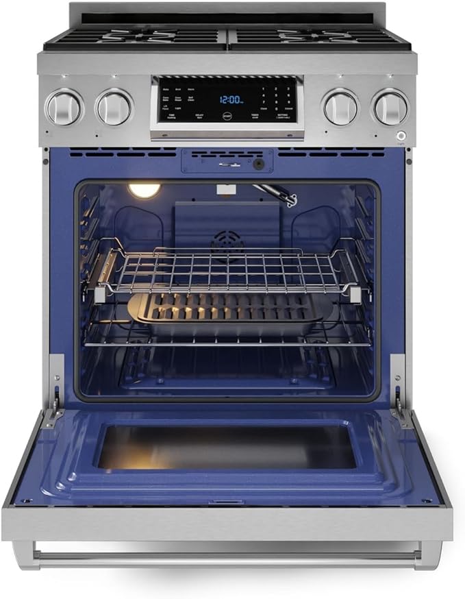 Gordon Ramsay by THOR Kitchen 30 Inch Professional Gas Range with Tilt Panel Touch Control in Stainless Steel