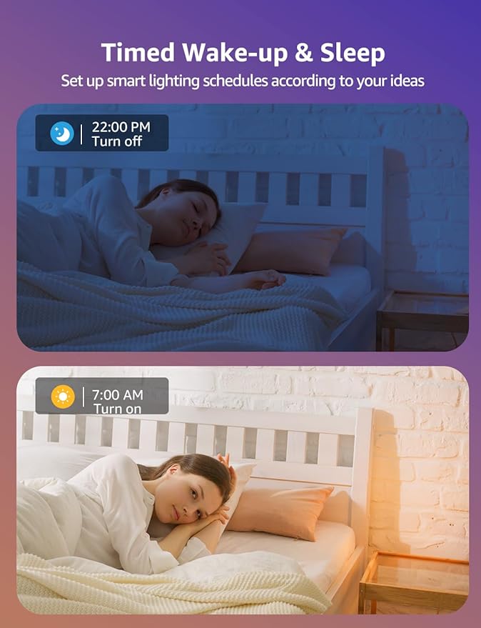 Lepro R2 AI Smart LED Recessed Lighting 6 Inch, RGBCW APP Control Ceiling Lights, Alexa & Google Compatible, 12W 1050LM Slim Canless Downlight, Personalized AI Lighting Designer, 2.4GHz WiFi, 4-Pack