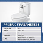 Lasnten 8 Pieces Toilet Fill Valve Toilet Tank Replacement Kit Valve Replacement Kit for Tank and Bowl Water Control