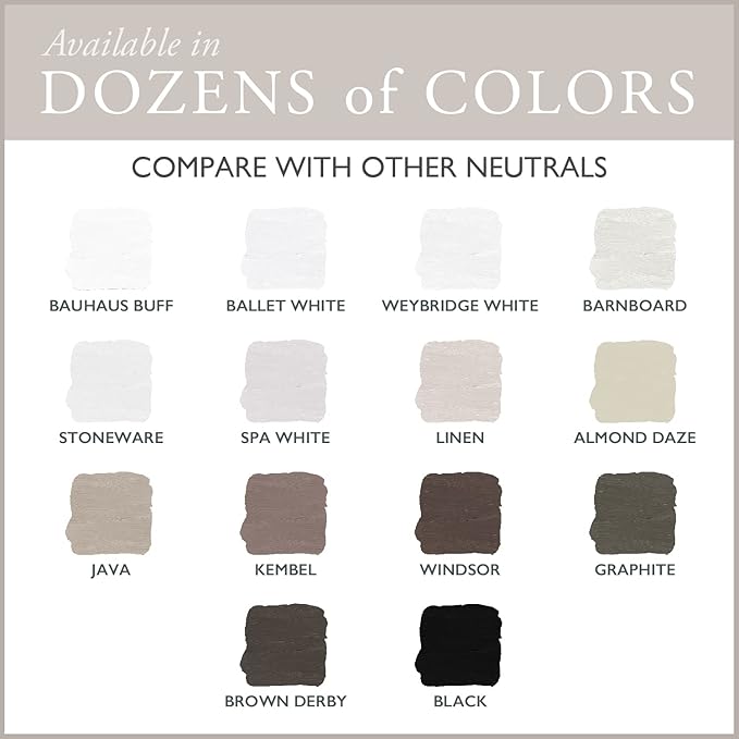 AMY HOWARD AT HOME Chalk-Based One Step Paint for Furniture, Cabinetry, Decor, Finish, and More | No Stripping, Sanding, or Priming | Ultra-Light Base | 32 Ounce | Almond Daze