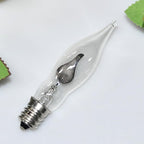 12 Count Halloween Flickering Flame Lights Bulbs, C7 Fake Fire Bulbs / E12 Flickering Flame Bulb, Fall Halloween Window Candle Light Bulbs, Christmas Halloween String Light Bulbs Replacement