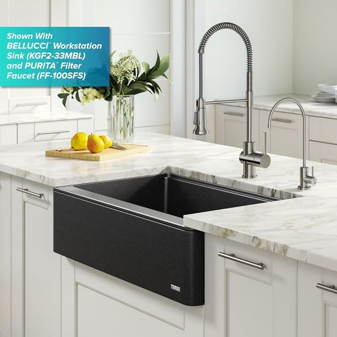 KRAUS Britt 2nd Gen Commercial Style Pull-Down Single Handle Kitchen Faucet in Spot Free Stainless Steel, KPF-1691SFS