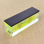 2Pcs Square Bubble Spirit Levels with Magnetic Base 52x20x15mm Three Line Bubble Level Measuring Layout Tools Levels