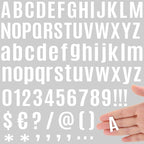3402 PCS 42 Sheets Letter Stickers Small Mailbox Numbers and Letters Self Adhesive Vinyl Waterproof Alphabet Number Stickers for Mailbox Address,Scrapbooking,Cup, Sign,DIY Crafts Art (1 Inch,White)