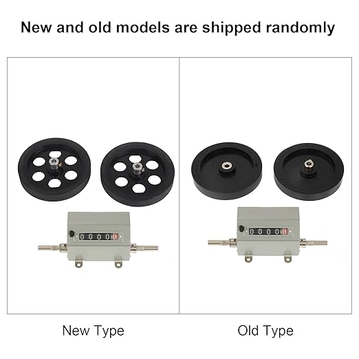 Length Counter with Rolling Wheel 5 Digits Meter Counter 0-9999.9 m Roller-Type Counter for Length Measuring