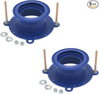 One N Done Toilet Flange Repair Kit – Complete Toilet Wax Ring Replacement Kit – Durable Waxless Toilet Ring – Includes Toilet Flange Bolts and nuts,washers - Toilet Flange Extension Kit (Pack of 2)