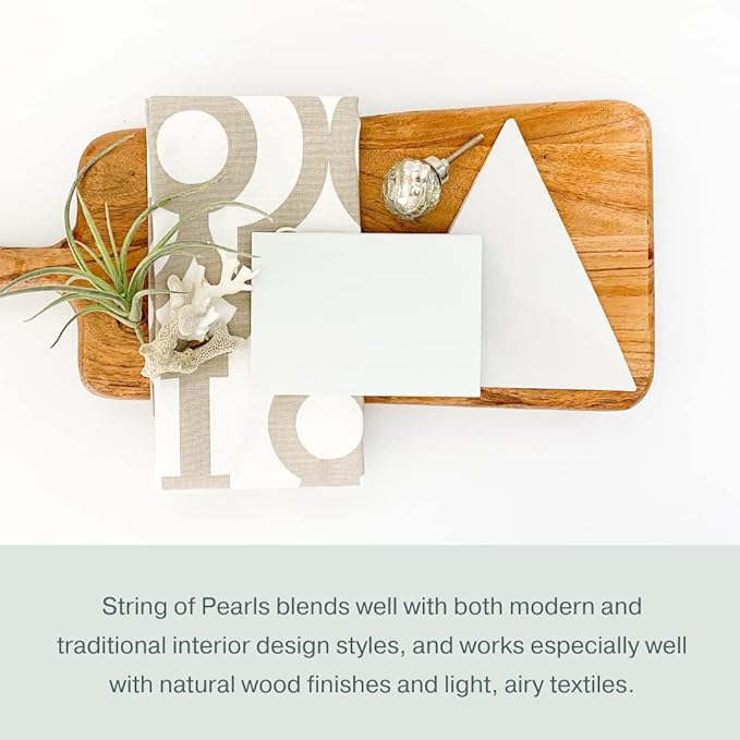 Country Chic All-in-One Chalk Paint for Furniture, Cabinets, Home Decor, Eco-Friendly, Matte Finish, Built-In Primer & Top Coat for Wood, Metal - String of Pearls (Light Green) - 4 oz (118 ml)