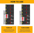 Generator Interlock Kit Compatible with Square D Homeline Meter Main 150 or 200 amp Breaker,for Safe Usage of Portable Power During Outage,Professional and Interlock Kit