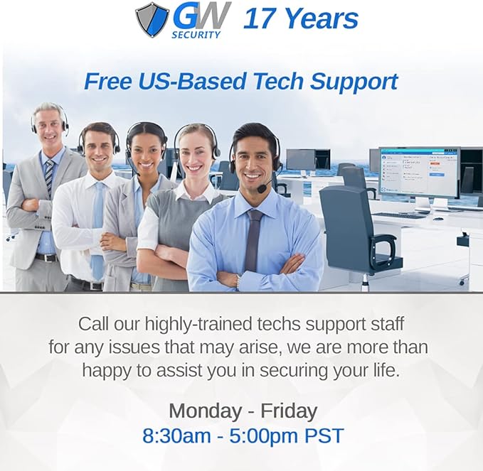 GW Security Cameras System 8CH (3840x2160) HD-TVI 4K CCTV DVR with 8 Weatherproof 8MP 100ft Night Vision UltraHD 4K 2.8-12mm Varifocal Zoom Surveillance Cameras, Email Alert with Snapshot