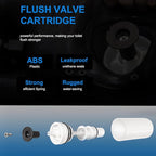 Flush Toilet Piston Replacement Parts C-100500-K Flush Valve Cartridge Assembly, for 500, 501, 501A, 501B, 503, 504 Series & M-101526-F3, M-101526-F4 Tank System Pressure Assist Repair Kit