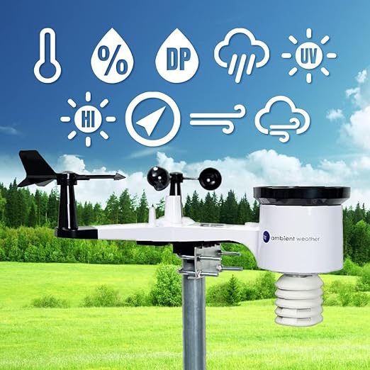 Ambient Weather WS-1553-IP Smart Wireless Weather Station with Remote Monitoring and Alerts